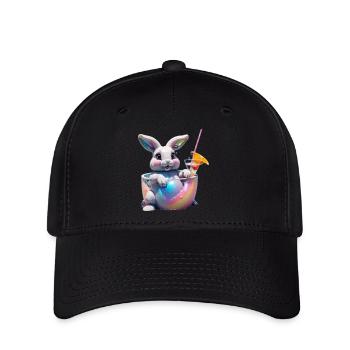 Häschen Schlurp - Flexfit Cap - Schwarz - Vorne