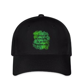 Eigentlich bin ich eine Gurke - Flexfit Cap - Schwarz - Vorne