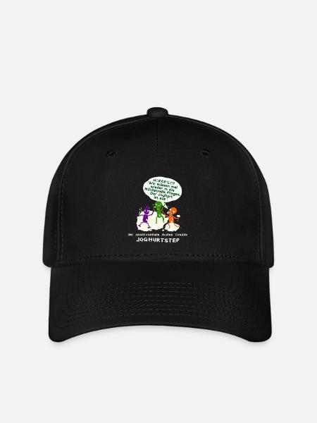 Aliens tanzen Joghurtstep - Flexfit Cap - Schwarz