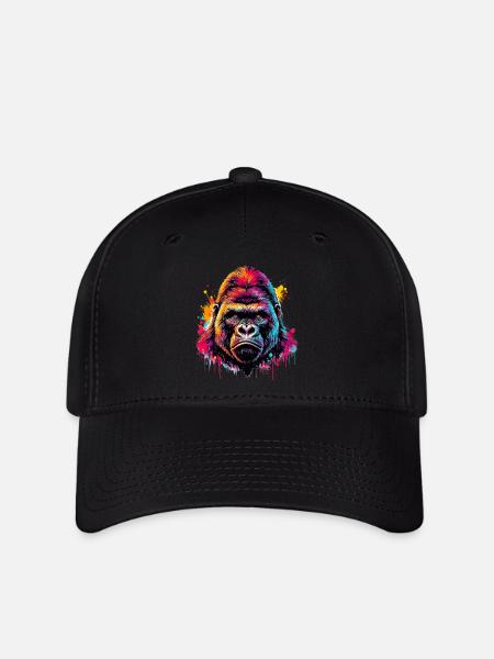 Gorilla - Flexfit Cap - Schwarz