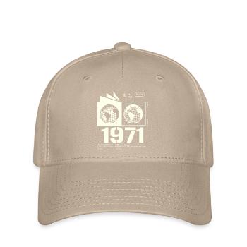 Jahrgang 1971 Retro Geburtstag Geschenk 1971 - Flexfit Cap - Khaki - Vorne