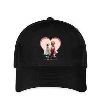 Will you marry me? - Flexfit Cap - Schwarz - Vorne