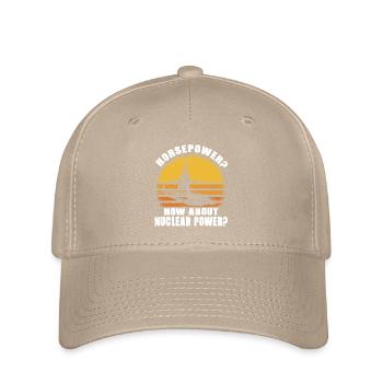 Horse power? How About Nuclear Power? Submarine retro - Flexfit Cap - khaki - Front