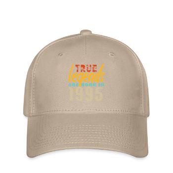 Die True Legends wurden 1995 geboren. Jahr 2025. - Flexfit Cap - Khaki - Vorne