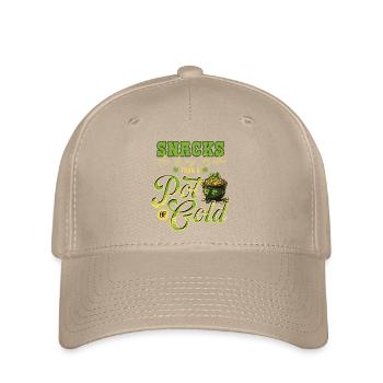Snacks sind besser als ein Topf Gold St Patricks - Flexfit Cap - Khaki - Vorne