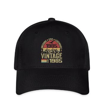 Jahrgang 1985 Geburtstagsgeschenk 1985 - Jahrgang 1985 - Flexfit Cap - Schwarz - Vorne
