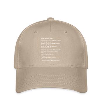 Astronomy Scope Decision Code Telescope - Flexfit Cap - khaki - Front
