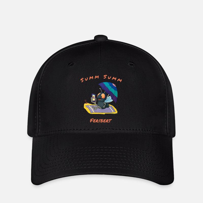 Herbert en vacances - Casquette Flexfit - noir