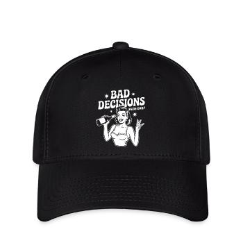 Schlechte Entscheidungen Täglich Retro Pinup - Flexfit Cap - Schwarz - Vorne