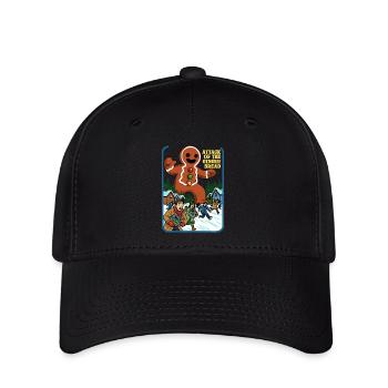 Attaque du pain d’épices - Casquette Flexfit - noir - Devant