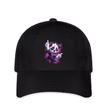 Party Panda Music Fun - Casquette Flexfit - noir - Devant