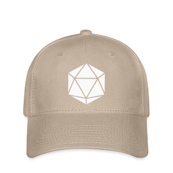 Geometrischer Polyeder Diamant - Flexfit Cap - Khaki - Vorne