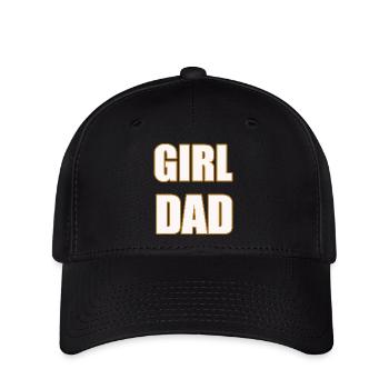 Papa fille Fier Père de Filles Chemise - Casquette Flexfit - noir - Devant