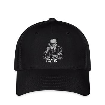 Freud Coffee Break Illustration - Flexfit Cap - black - Front