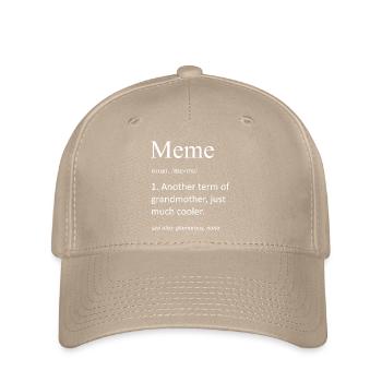 Lustiges Meme Großmutter-Definition Substantiv-Slogan - Flexfit Cap - Khaki - Vorne