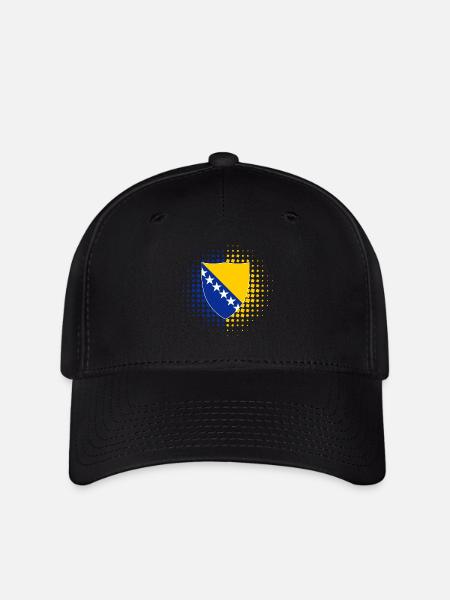 Bosnien - Flexfit Cap - Schwarz