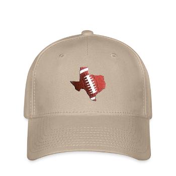 Le vrai football dans la carte de l’État du Texas - Casquette Flexfit - kaki - Devant