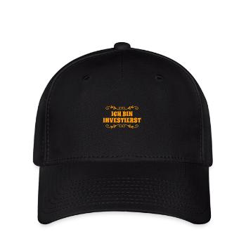 investieren ist mein Ding - Flexfit Cap - Schwarz - Vorne