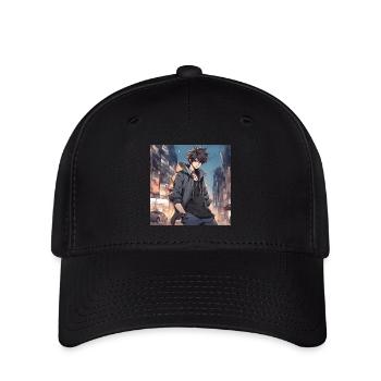 Anime cute boy - Flexfit Cap - black - Front