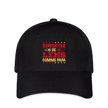 Je Suis Un Supporter De Lens Parfait - Casquette Flexfit - noir - Devant