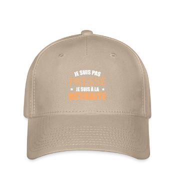 Ich habe es nicht eilig, ich bin im Ruhestand - Flexfit Cap - Khaki - Vorne