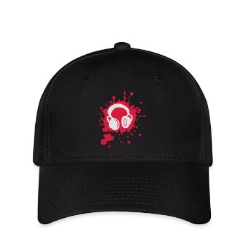 headphones - Flexfit Cap - black - Front