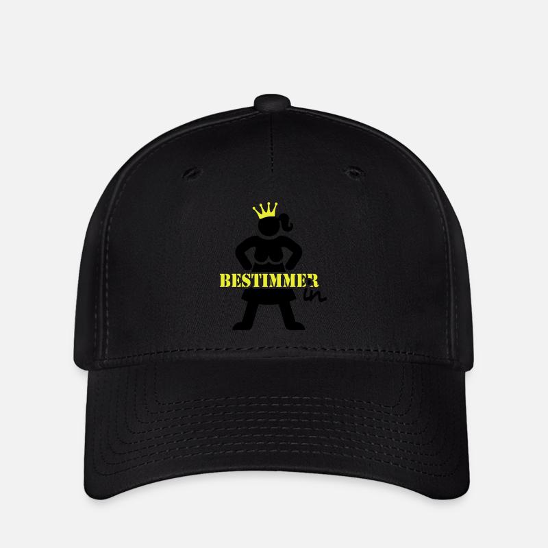 Bestimmerin_2C - Casquette Flexfit - noir
