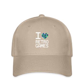 Retro Love Game - Casquette Flexfit - kaki - Devant