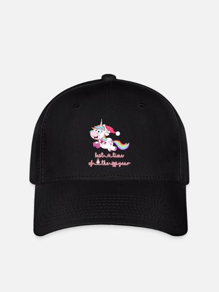 Einhorn Unicorn - Flexfit Cap - Schwarz