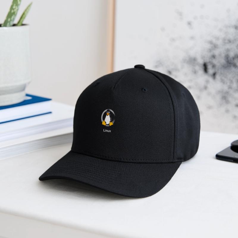Pc computer Penguin nerd geek Programmer Admin Flexfit Cap