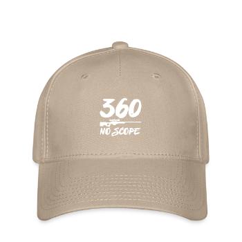 360 NO SCOPE CSGO AWP FPS PC GAMING MOTIF - Flexfit Cap - khaki - Front
