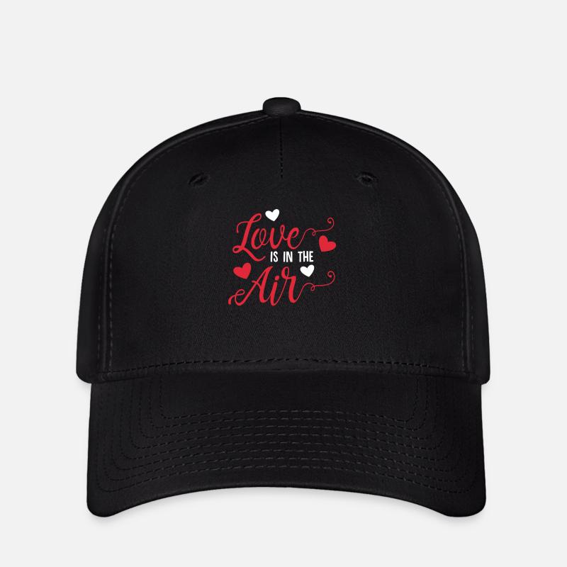 Love Is In The Air - Flexfit Cap - black
