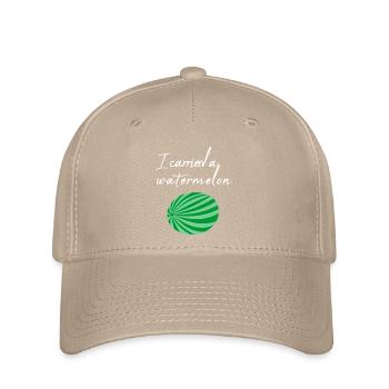 Ich habe eine Wassermelone getragen / Geschenk - Flexfit Cap - Khaki - Vorne