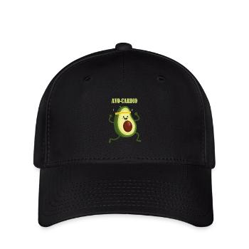 Avocado - Avo-Cardio - Vegan - Healthy Eating - Flexfit Cap - black - Front