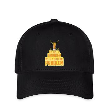 Golfing problem - Flexfit Cap - black - Front