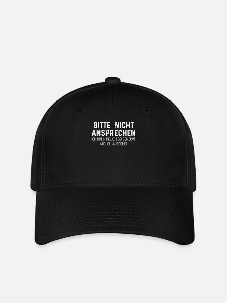 Bitte nicht ansprechen - Flexfit Cap - Schwarz