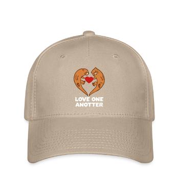 Otter coeur Otten Marin-habitant positif cadeau - Casquette Flexfit - kaki - Devant