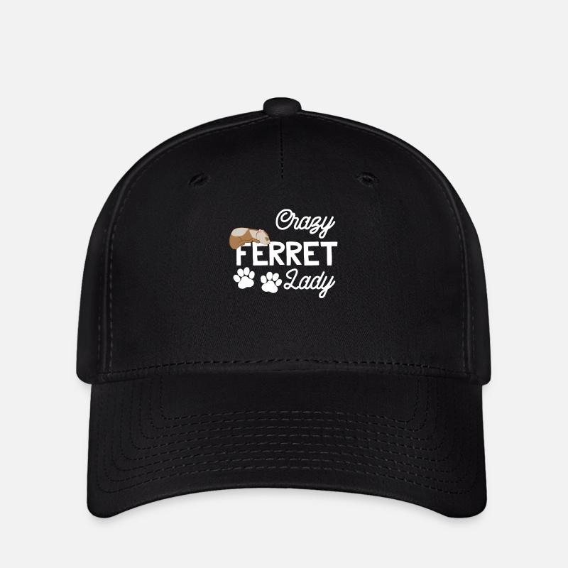 Frettchenfreund - Frettchen - Frettchenlady - Flexfit Cap - Schwarz