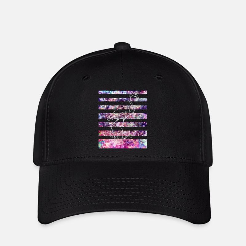 flamingo - Flexfit Cap - black