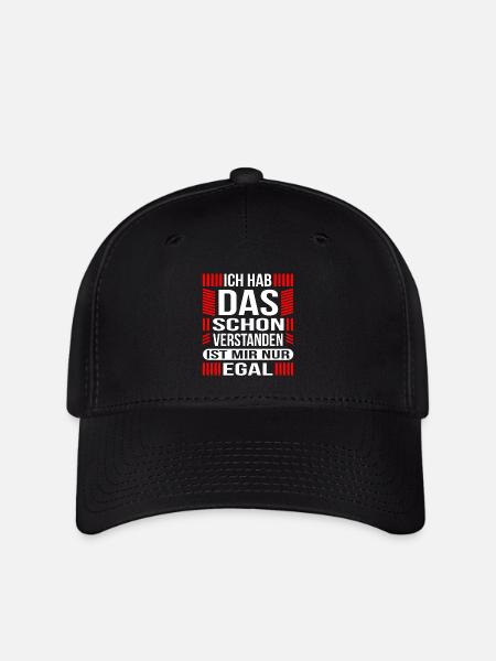 Geschenkidee lustiger Spruch - Flexfit Cap - Schwarz