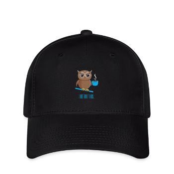Night owl with coffee - Flexfit Cap - black - Front
