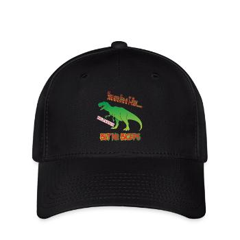 T-Rex Dinosauria Du bist wie ein T-Rex großes Maul - Flexfit Cap - Schwarz - Vorne