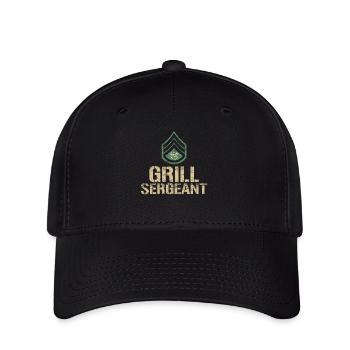 Funny Grill Sergeant Grill Barbeque - Flexfit Cap - black - Front