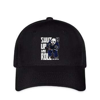 Angry BJJ Panda - BJJ Brazilian Jiu Jitsu Shirt - Flexfit Cap - Schwarz - Vorne