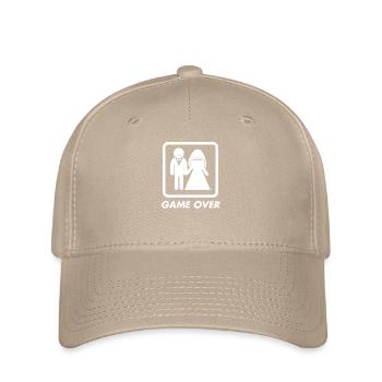 game over - bachelorette shirt - Flexfit Cap - Khaki - Vorne