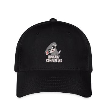 Dog Pug Pet Doggy tête inclinaison chiens mignons doglovers nouveau t-shirt - Casquette Flexfit - noir - Devant