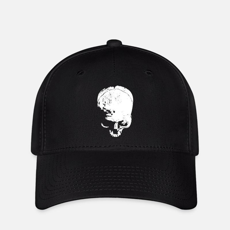 skull - Flexfit Cap - Schwarz