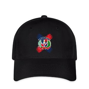 Dominikanische Republik - Flexfit Cap - Schwarz - Vorne