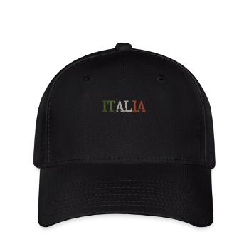 Italie Italie - Casquette Flexfit - noir - Devant