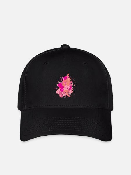 Farbklecks - Flexfit Cap - Schwarz